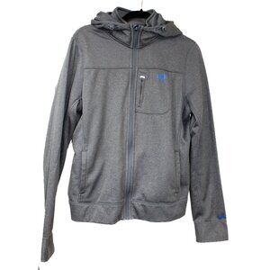 Abercrombie & Fitch Mens ACTIVE Medium Gray Hoodie Sweatshirt Fleece Zip A&F